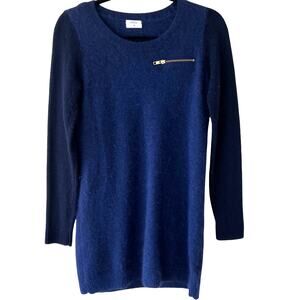 Wallace Womens Cashmere Rabbit Hair Wool Blend Tunic Sweater Size Medium Preppy